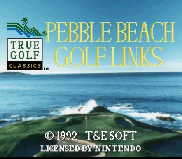 True Golf Classics - Pebble Beach Golf Links (Europe) screen shot title